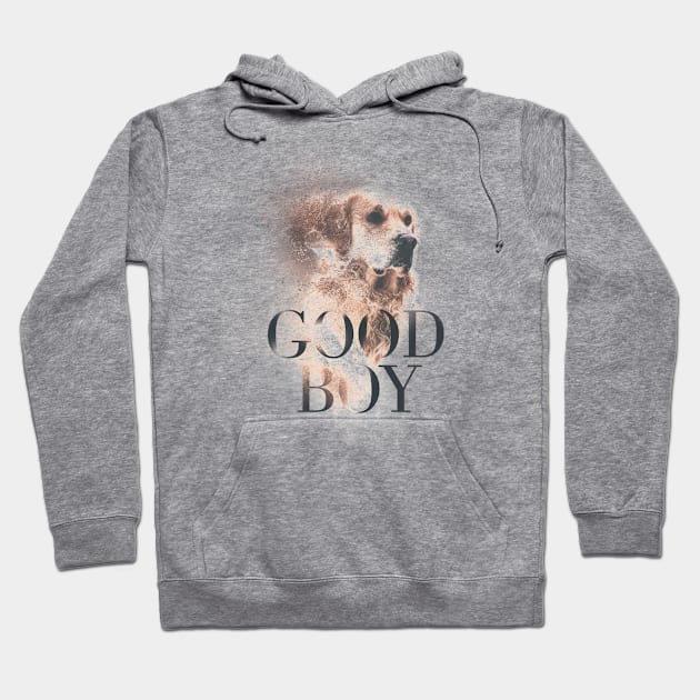 Good Boy Dog Labrador Art Hoodie by Foxxy Merch